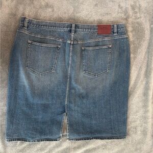 Lauren Ralph Lauren Indigo Denim Midi Skirt